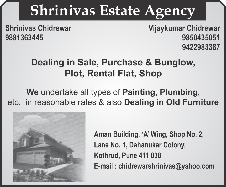 Shrinivas estate agency banner